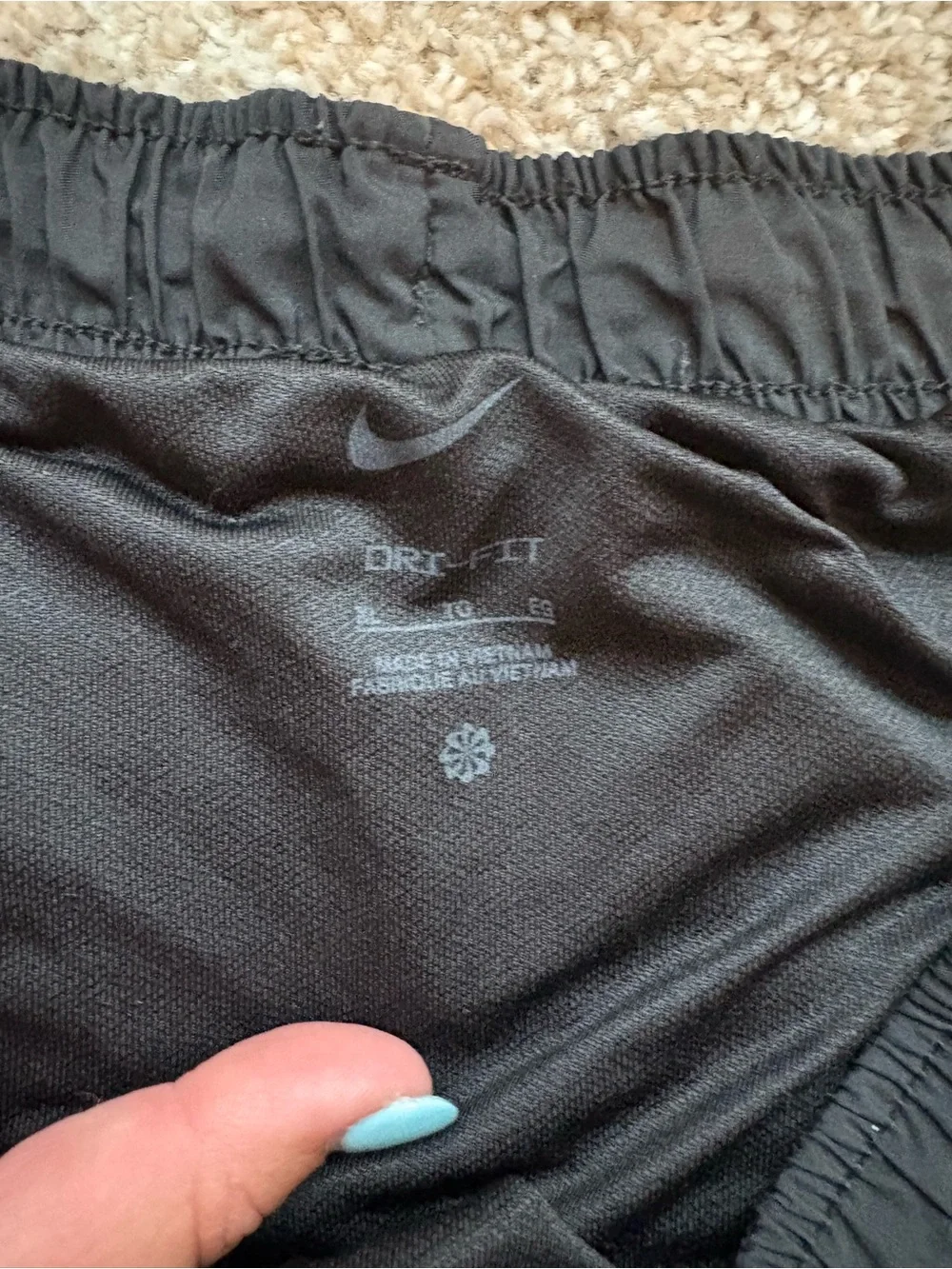 Nike Women's Athletic Shorts Bundle - Black, Olive, Light Blue - Picture 7 of 9